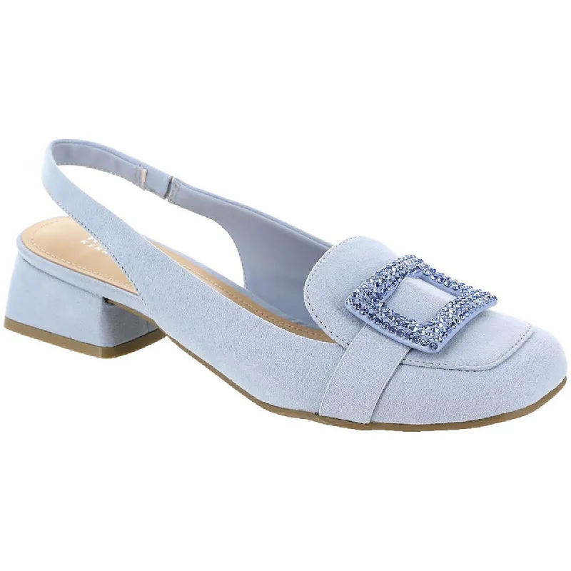 Comfortable Hiking Shoes Kenneth Cole Reaction Womens Lewis Embellished Buckle Slingback Heels