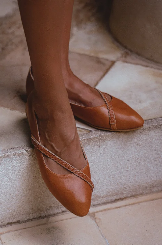 Slip-On Sneakers Collection Orenda Elegant Leather Ballet Flats
