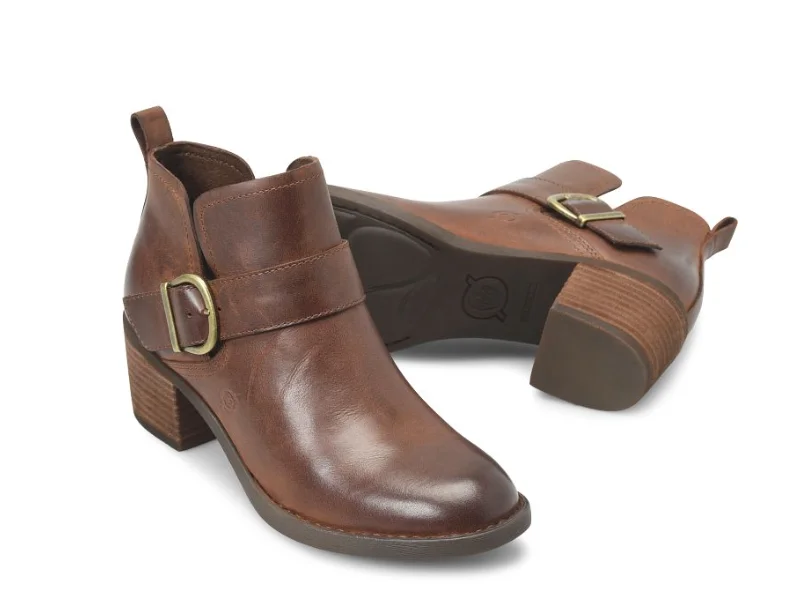 Elegant Wedding Shoes Born Women's Royce Sandal Brown Ankle Bootie BR0065506