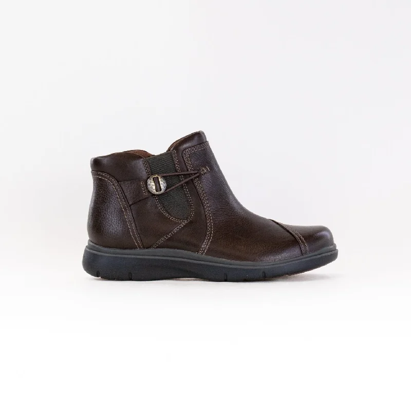 Fashionable Hiking Shoes Clarks Certina Joy (Women's) - Dark Brown Leather