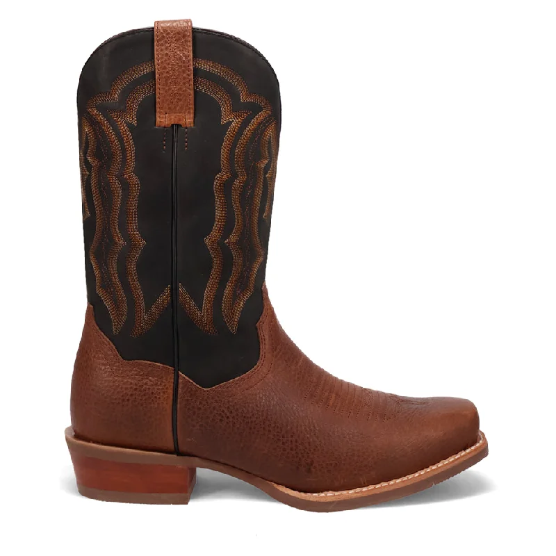 Outdoor Work Boots Creed Embroidered Square Toe Cowboy Boots
