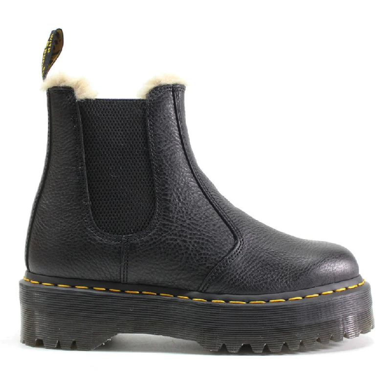 Trendy Boots For Winter 2976 Quad FL Pisa Leather Unisex Chelsea Platform Boots