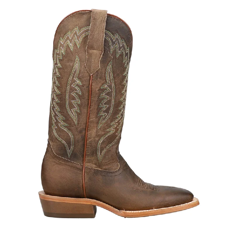 Casual Booties For Sale Goat Embroidered Wide Square Toe Cowboy Boots
