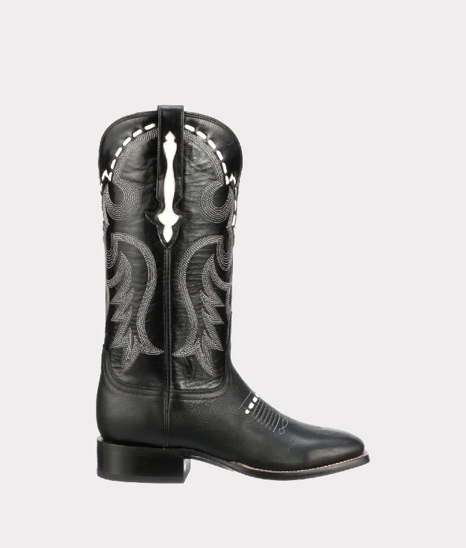 Leather Casual Shoes Laurel :: Black
