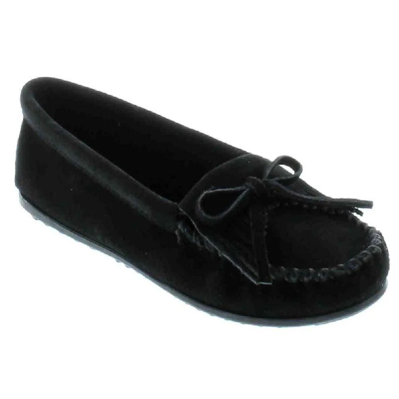 Luxury Hiking Shoes Minnetonka Women's 400 Kilty Hardsole Black Suede
