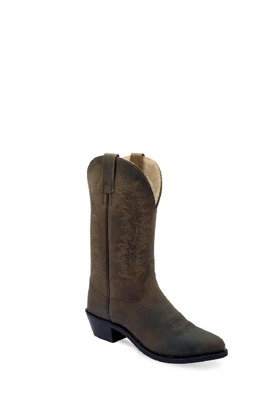Sporty Casual Shoes Old West Womens Western Brown Leather Cowboy Boots