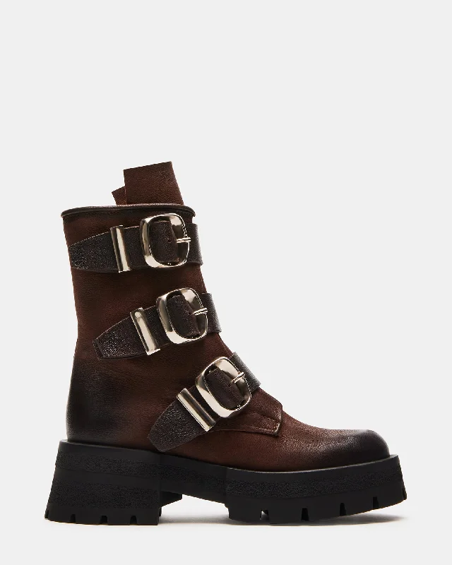 Warm Hiking Boots ROLAND BROWN LEATHER
