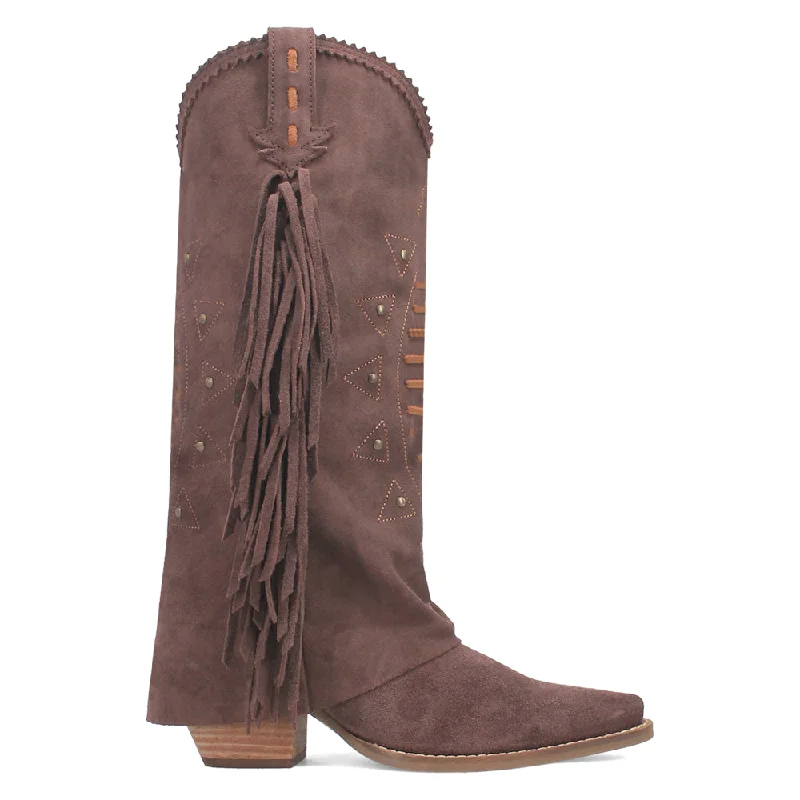 Lightweight Snow Boots Spirit Trail Studded Snip Toe Cowboy Boots