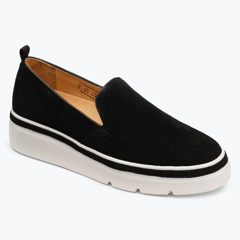 Fashionable Sneakers Collection Sutton Suede Sneaker - Black