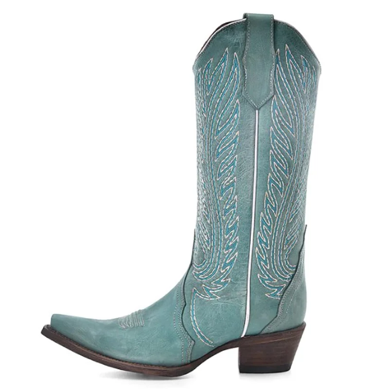 Trendy Walking Shoes Corral Women's Turquoise Embroidered Western Boots