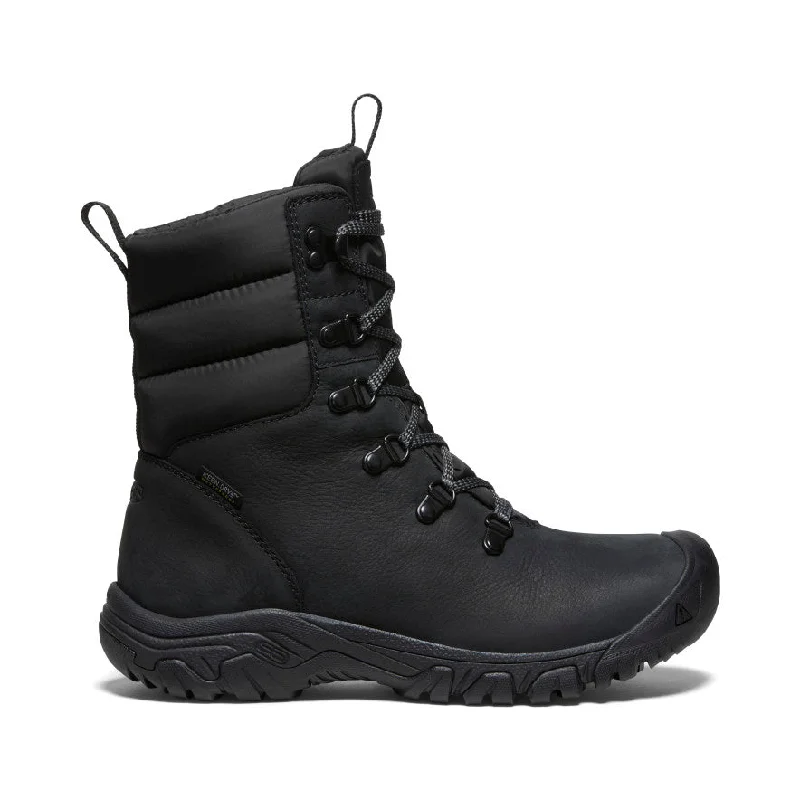 Best Walking Shoes Women's Greta Waterproof Boot  |  Black/Black